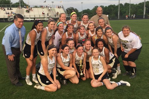 Girls Lacrosse: Freedom Seniors Balog, Dineen, Harris Lift Lady Eagles to Evergreen Group Title Over Rival John Champe
