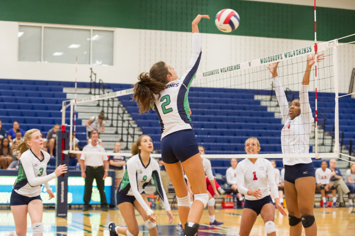 Volleyball: Woodgrove Sweeps Liberty to Earn First Win of 2017 Eve Lippert Woodgrove Volleyball