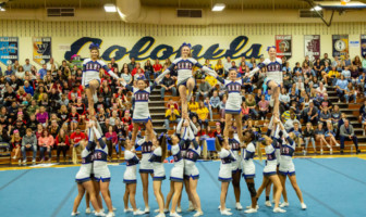 Cheer: Riverside Claims VHSL Region 4C Team Title Riverside Cheer