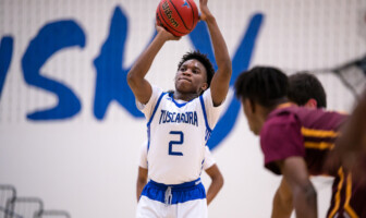 Boys Basketball: Tuscarora Outlasts Broad Run in Dulles District Quarterfinal Jadon White Tuscarora Basketball