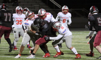 Football: Park View Avenges Early Season Loss, Spoils Rock Ridge Homecoming Park View's Atif Aslam, Caleb Park, and Derek Ramirez make a group tackle in their win over Rock Ridge on March 19